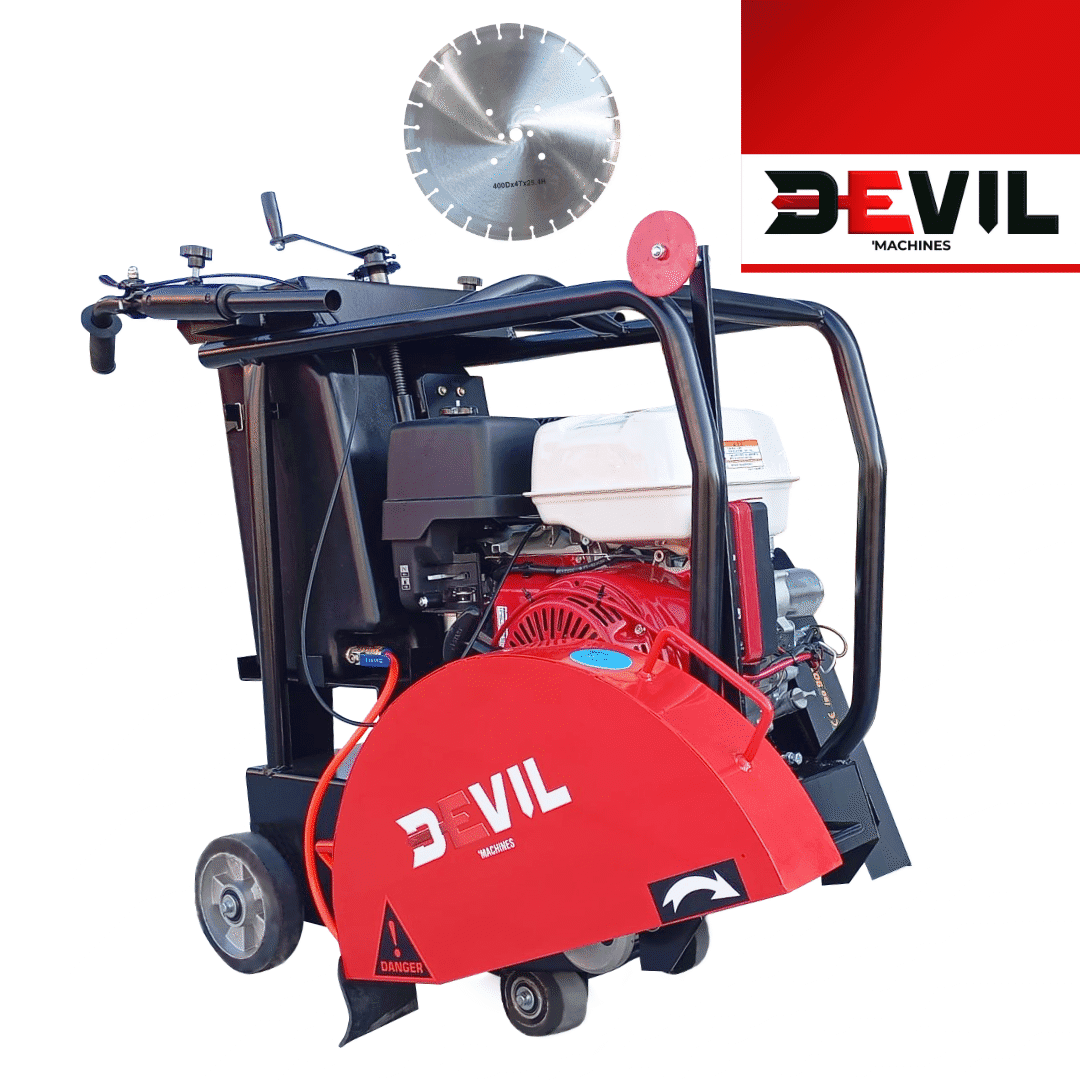 Cortador de Asfalto Devil'Machines SCT-3 c/ Motor Honda GX390