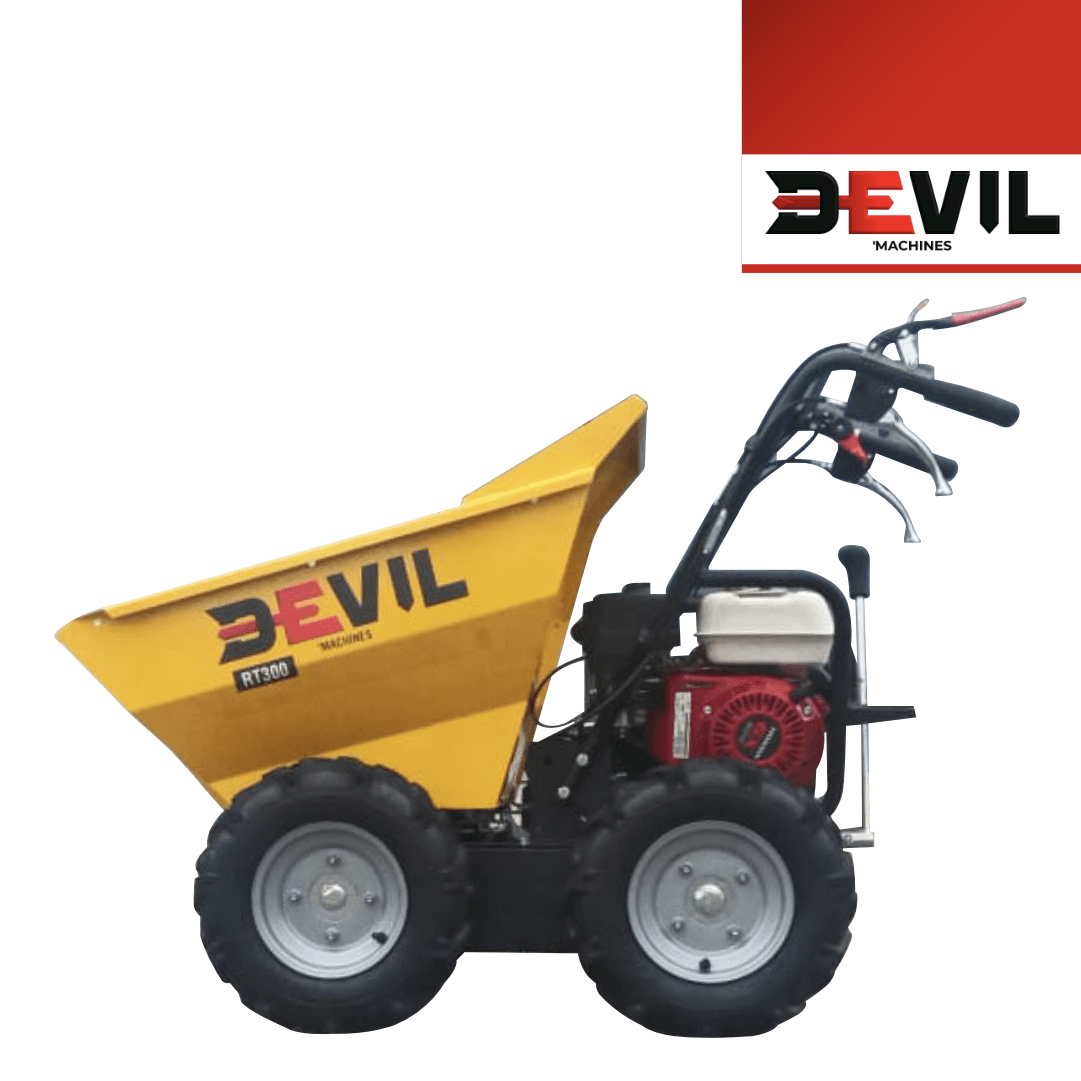 Mini Dumper Gasolina Devil'Machines RT300 c/ Motor Ducar 212CC