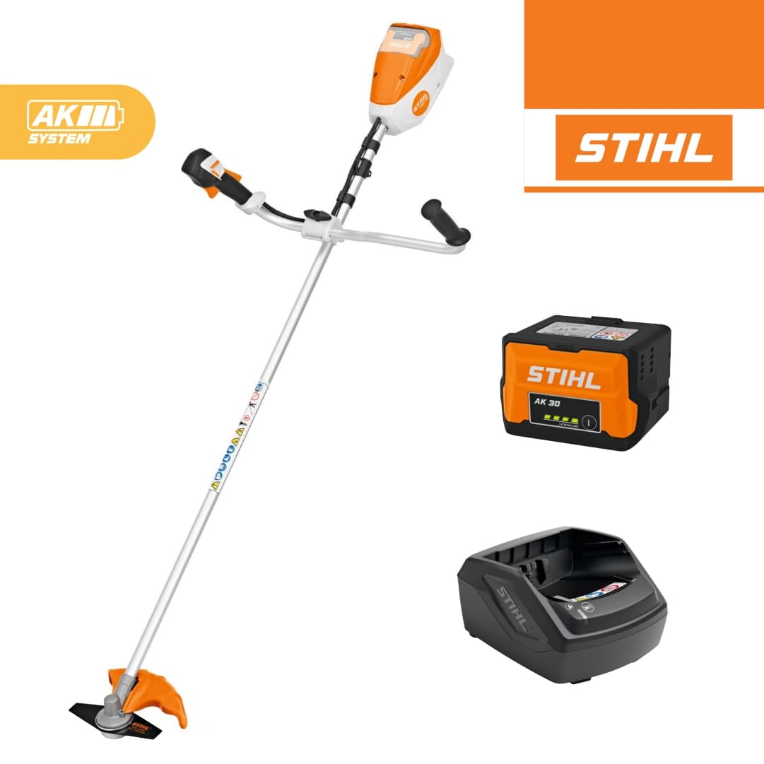 Roçadora a Bateria Stihl FSA 80.0 c/ Lâmina 230MM + Bateria AK 30 5.0Ah + Carregador 
