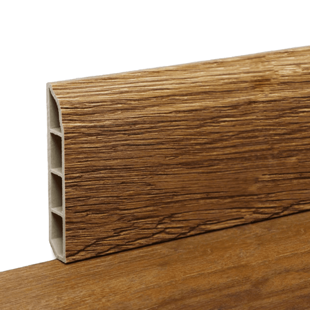  Rodapé p/ Pavimento Vinílico SPC 2400x12x80MM - Carvalho Urze