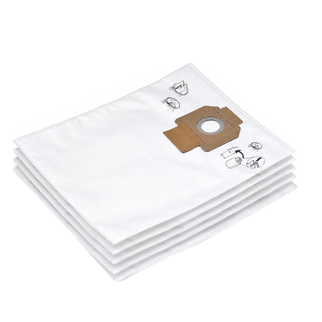 Sacos Tecido Sintético Stihl p/ Aspirador SE 133 ME ~40LT - 5UNI