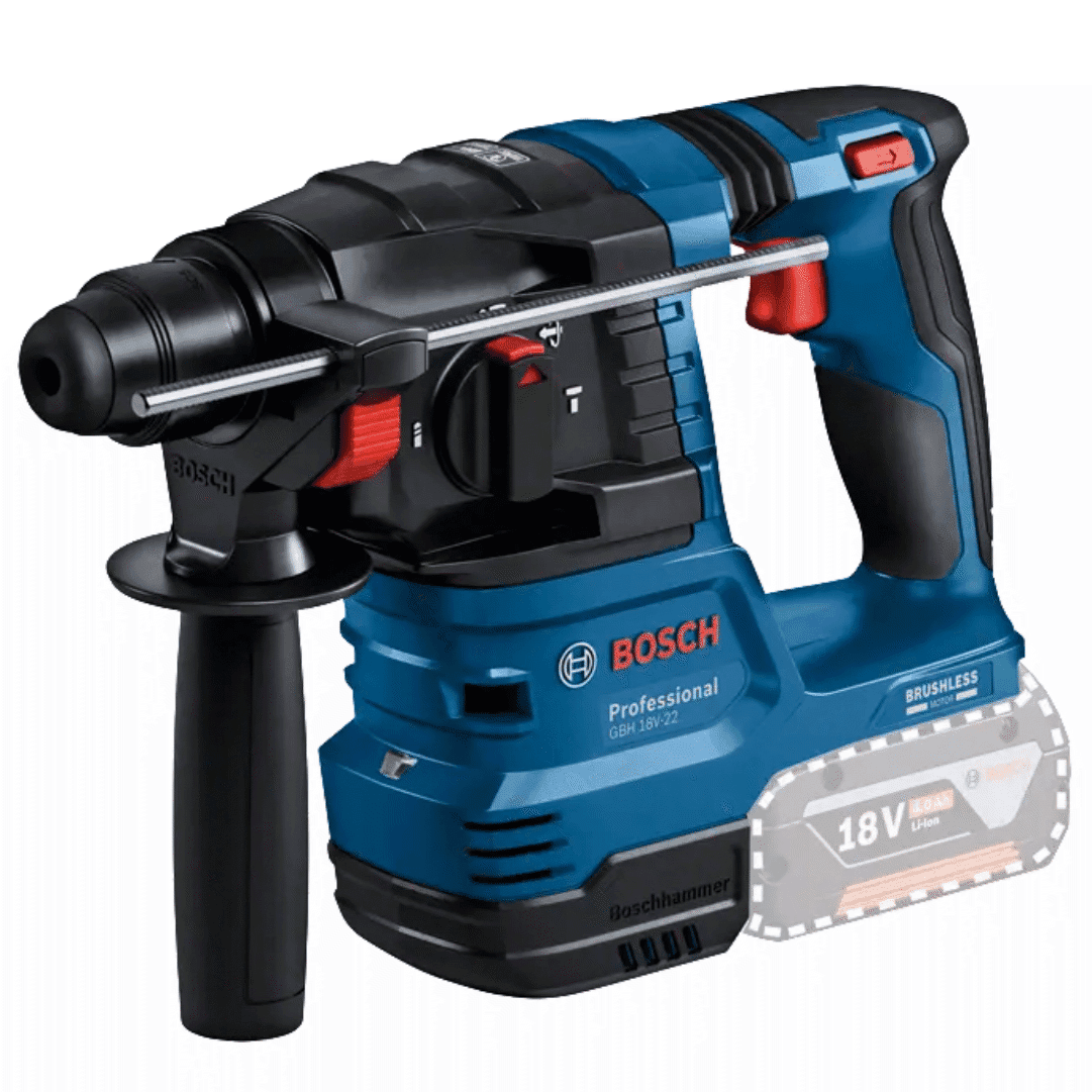 Martelo Perfurador Bateria Bosch Profissional SDS-Plus GBH 18V-22 (0611924000)