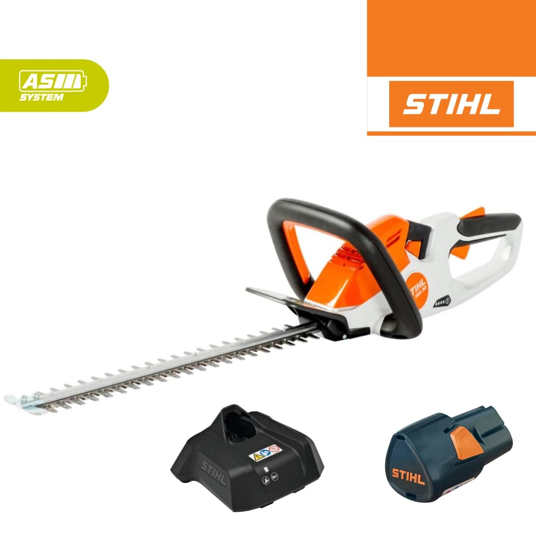 Corta Sebes Stihl Bateria HSA 30.0 45CM + Bateria AS 2 2.6Ah + Carregador