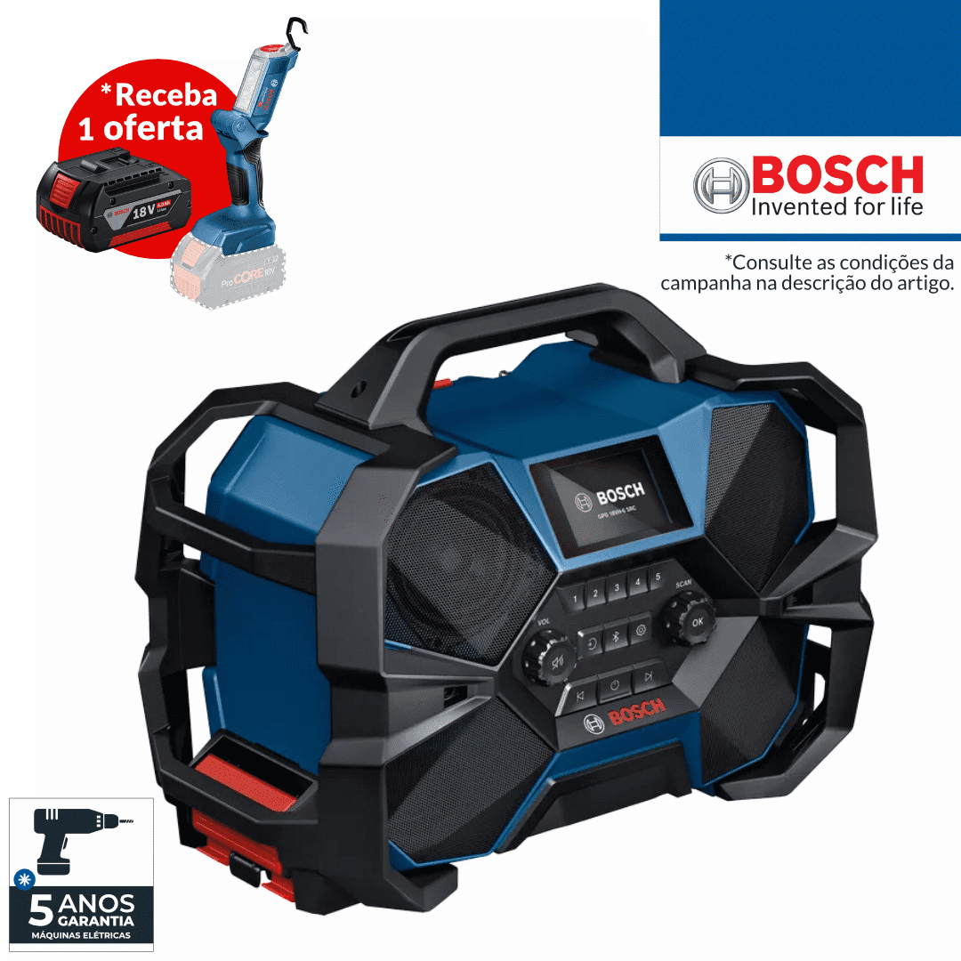 Rádio Bosch Profissional GPB 18VH-6 SRC