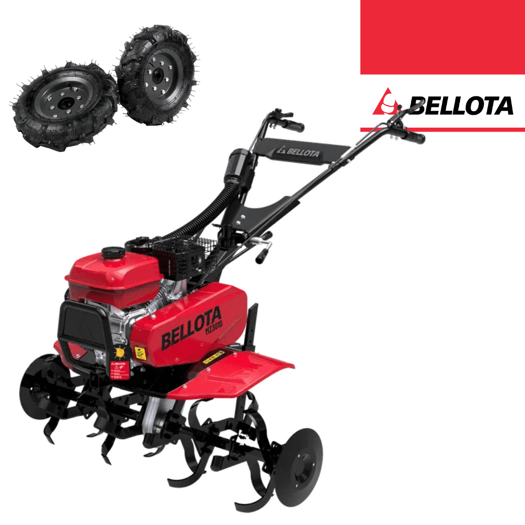 Motoenxada Bellota 7CV 3+1 Velocidades c/ Kit de Rodas