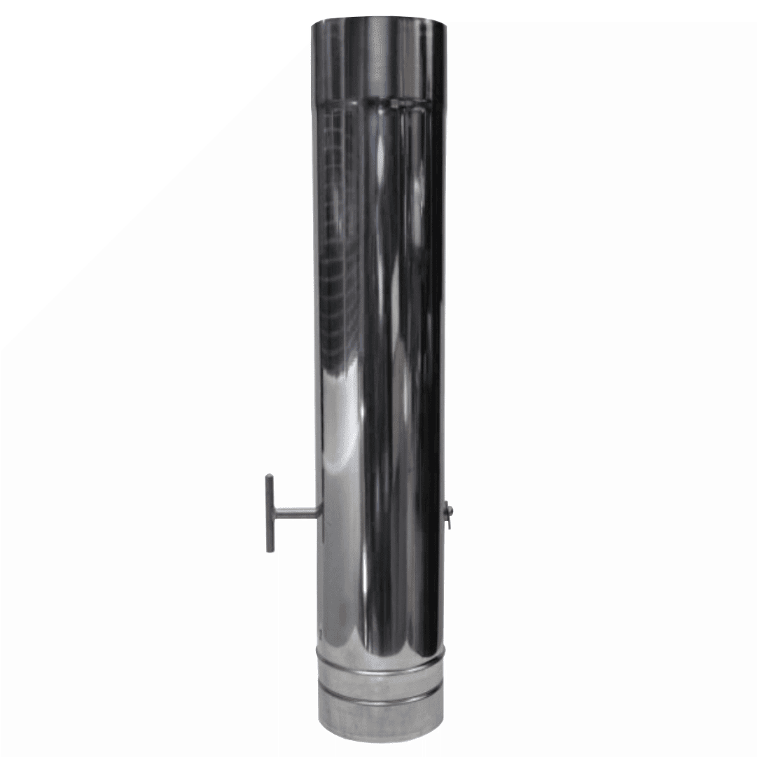 Tubo Estufa c/ Registo Inox 304 0.4MM