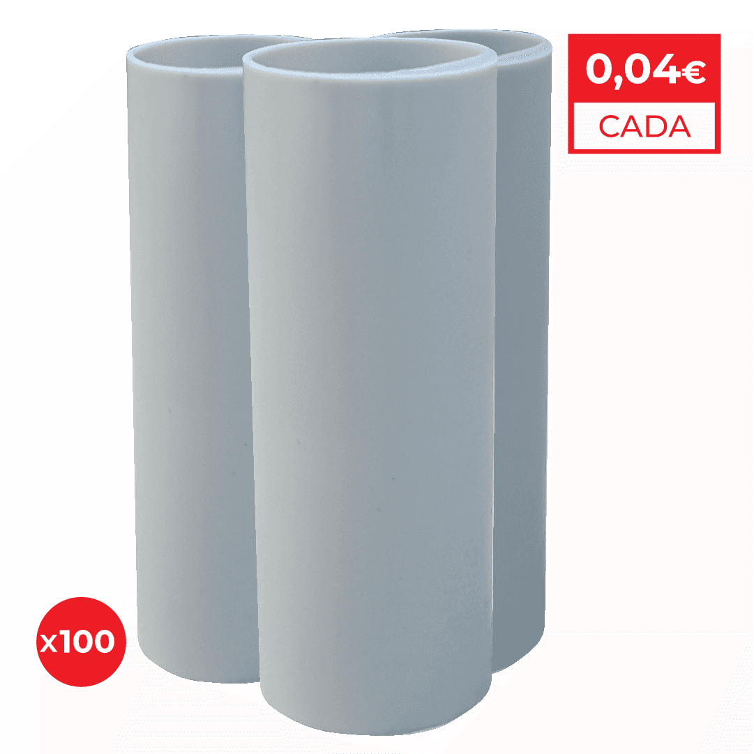 União p/ Tubo VD Cinza - 100UNI