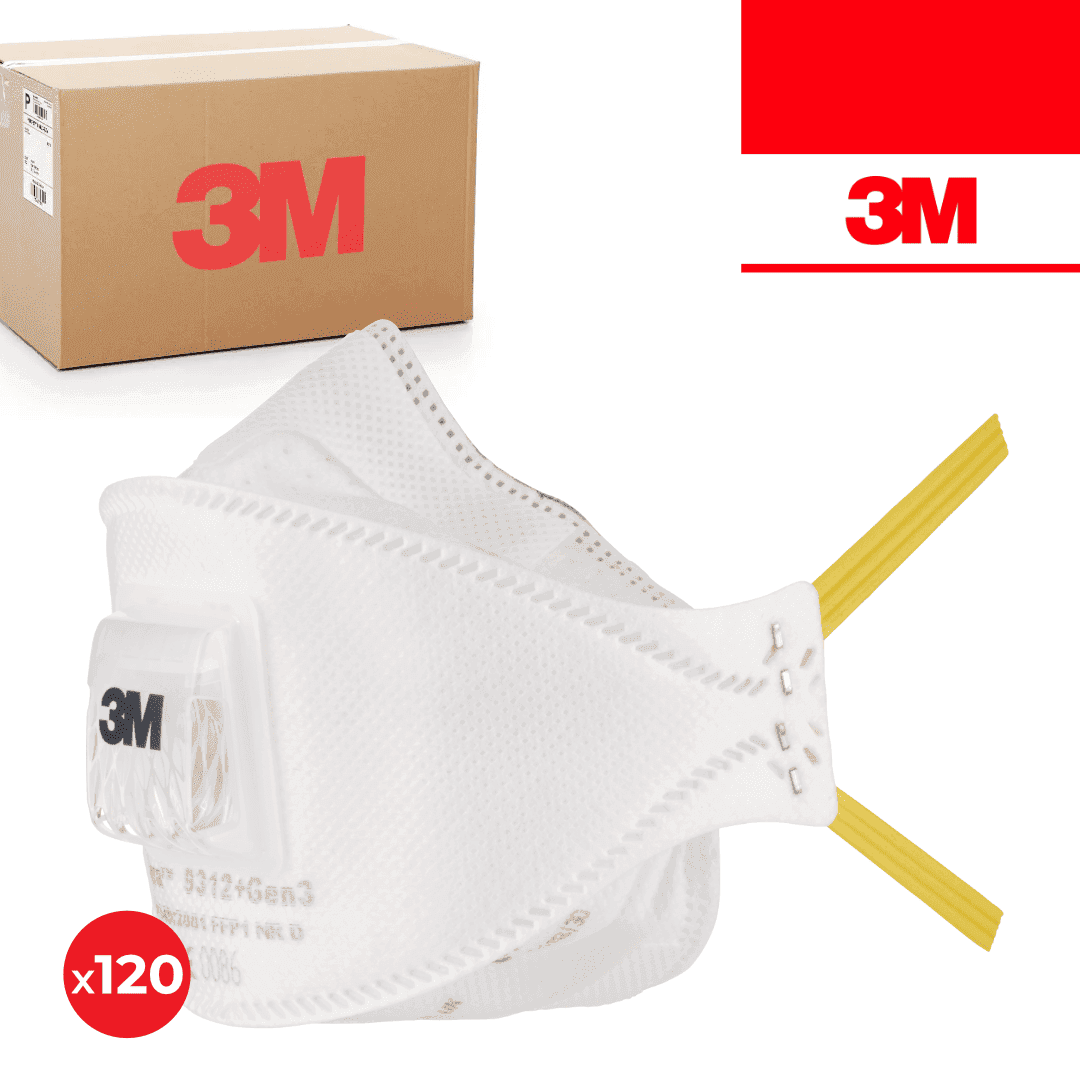 Máscara de Proteção Partículas 3M Aura 9312+ c/ Válvula FFP1 - 120UNI