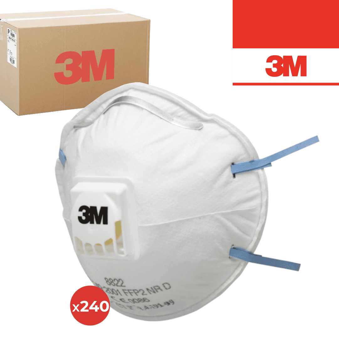 Máscara de Proteção Partículas 3M 8822 c/ Válvula FFP2 - 240UNI
