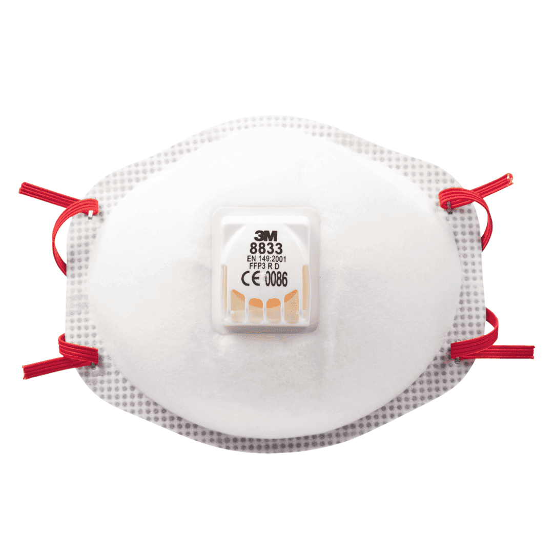 Máscara de Proteção Partículas 3M 8833 c/ Válvula FFP3 - 80UNI