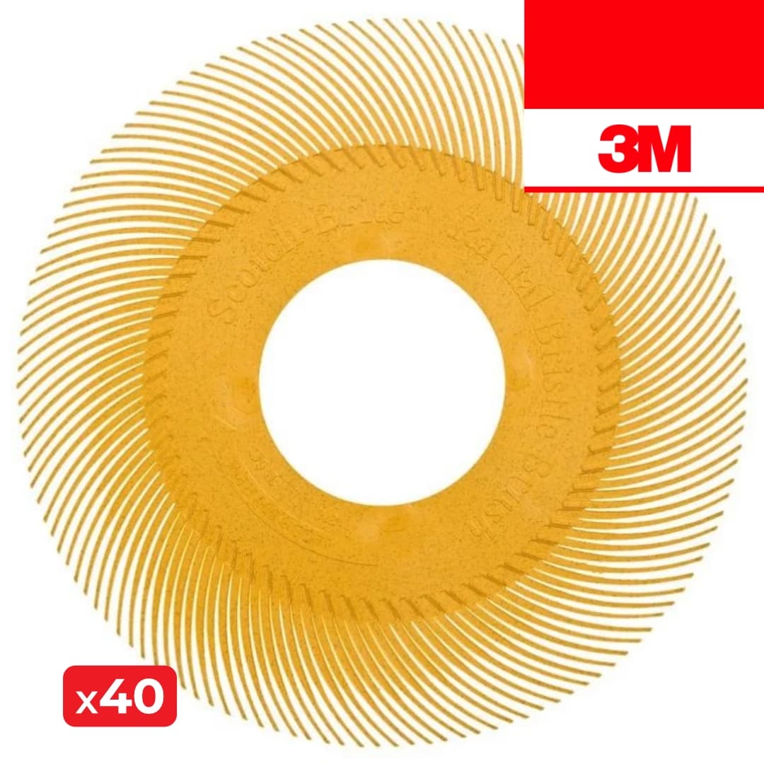 Disco de Polimento de Substituição 3M Scotch-Brite Cerdas Radiais p/ Escova Abrasiva 152MM - 40UNI