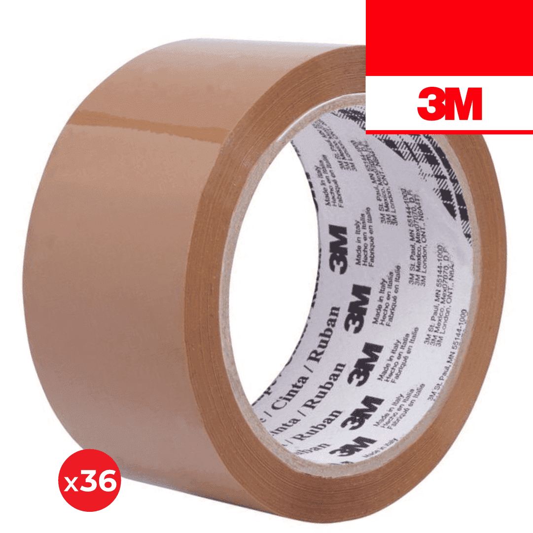 Fita Cola Castanha 3M 369 48MMx66MT - 36UNI