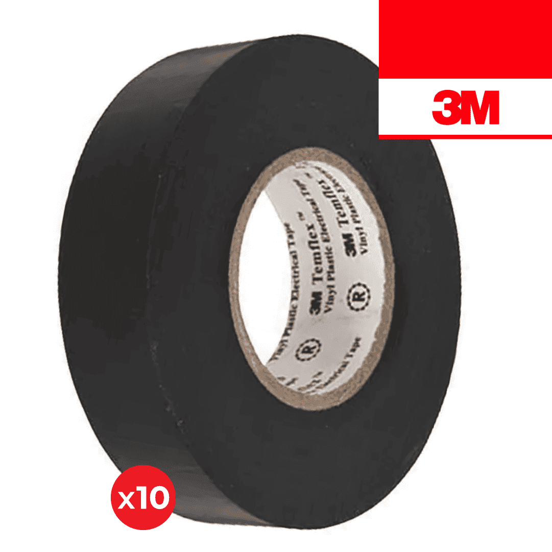 Fita Isoladora Preta 3M 155 19MMx20MT - 10UNI