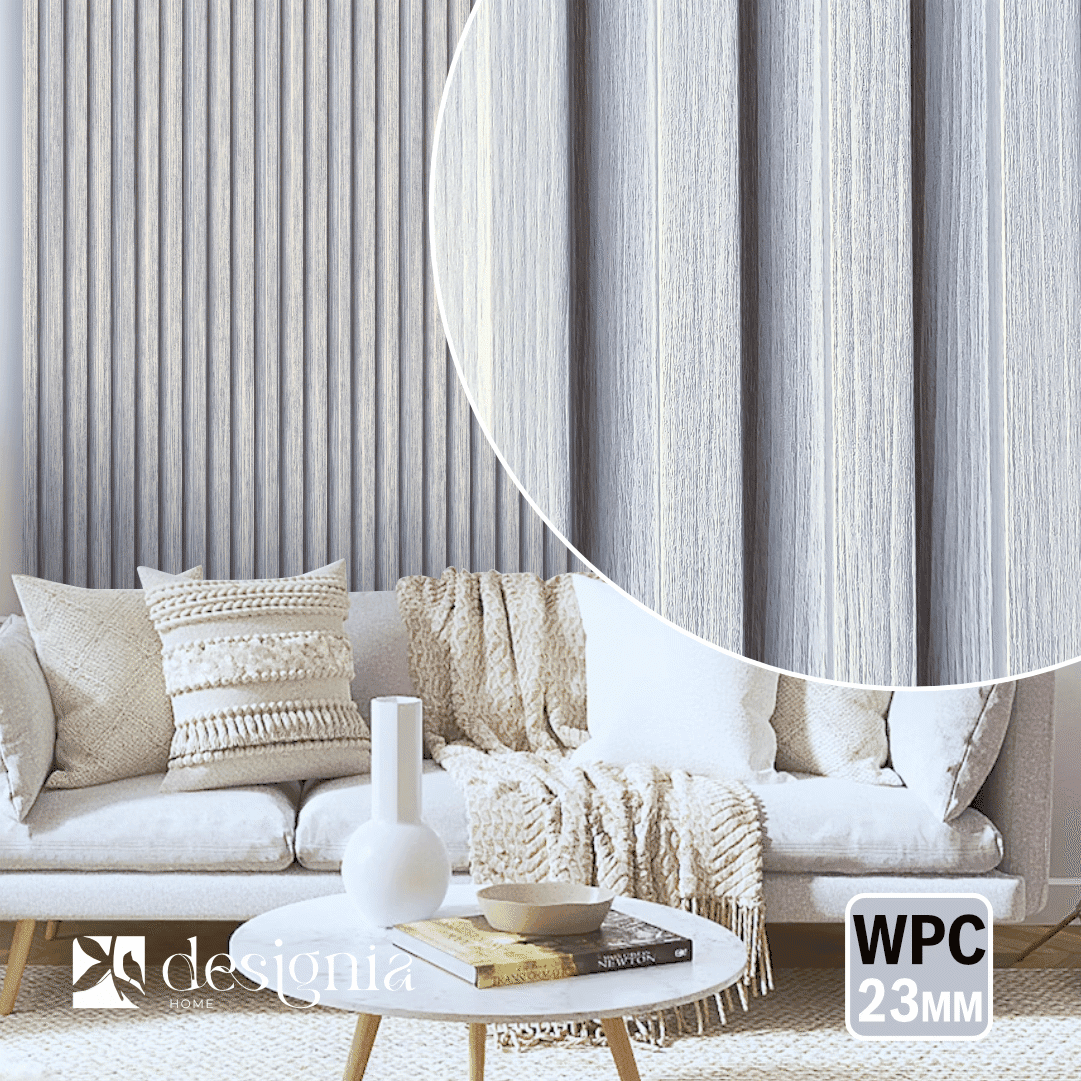  Painel Ripado Interior WPC Designia Carvalho Glacé 2900x166x23MM - 7.68M² 