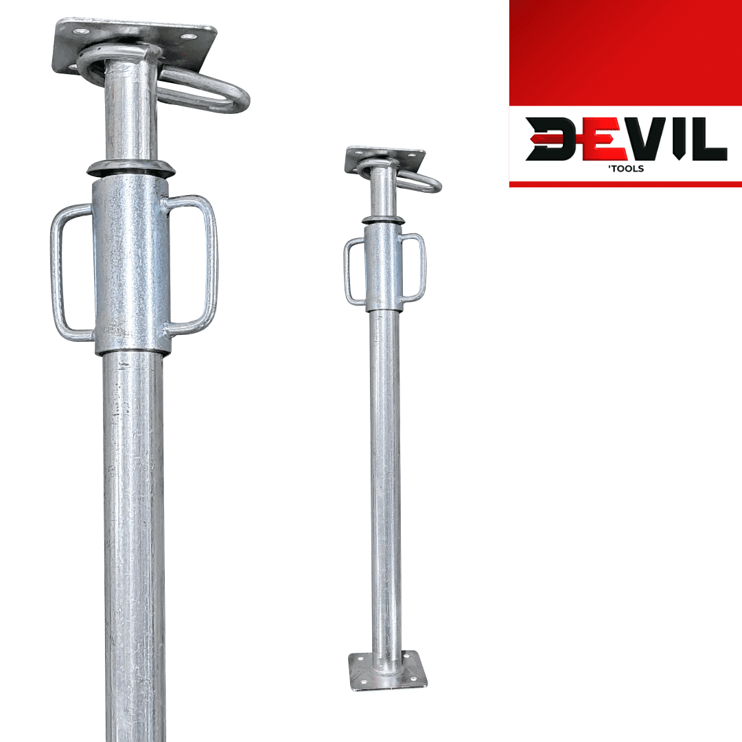 Prumo Metálico (IT) Galvanizado Extensível Devil'Tools 0.80MT-1.30MT