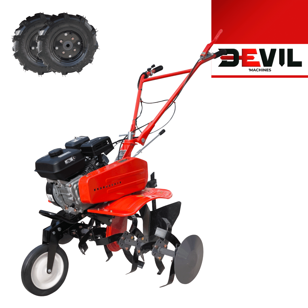 Motoenxada a Gasolina SG610B Devil'Machines c/ Transmissão Correia 7HP 