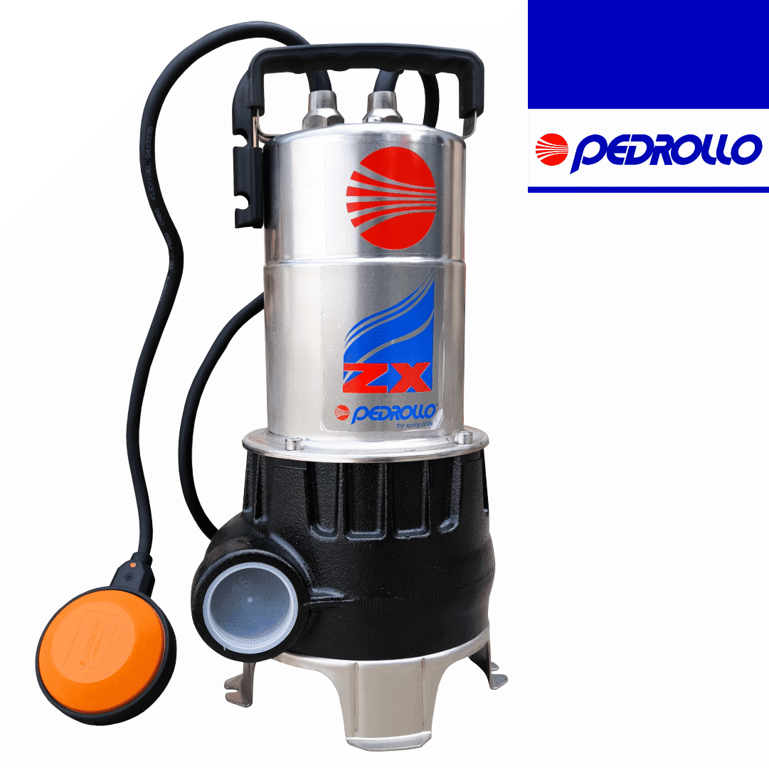Eletrobomba Monofásica Submersível Pedrollo ZX 1A/40 230W p/ Águas Residuais
