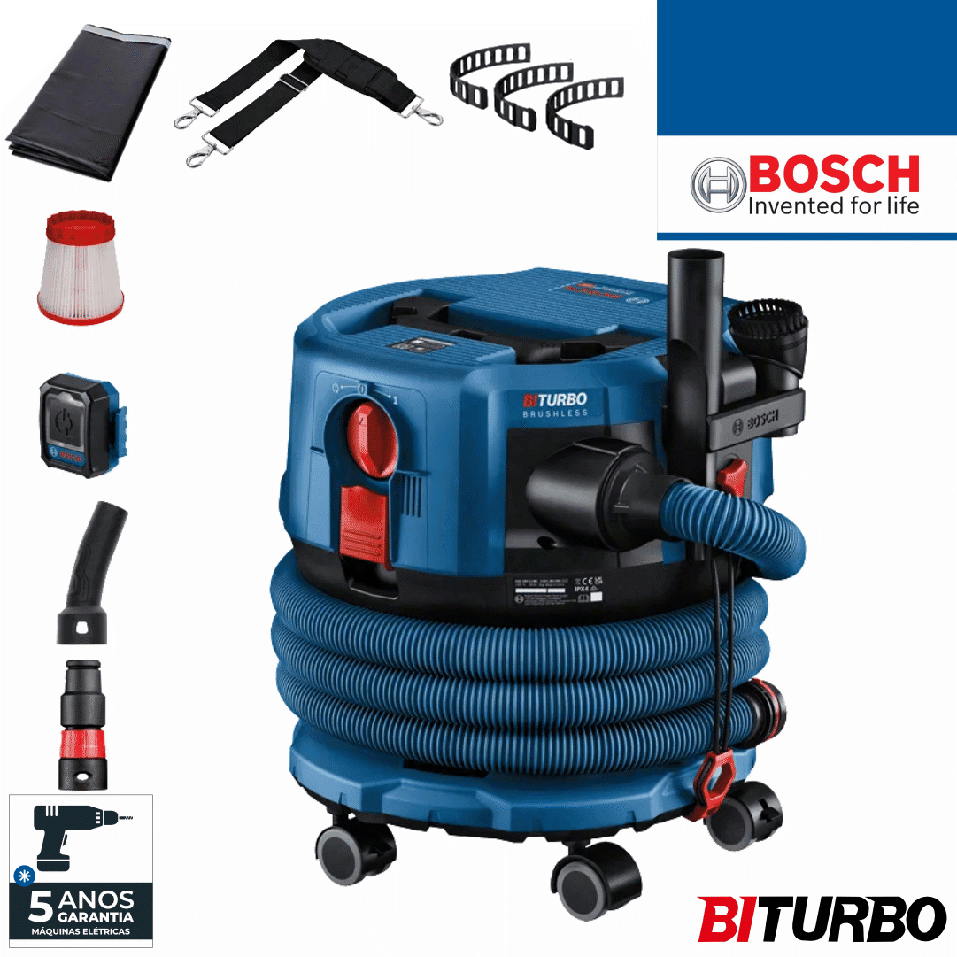 Aspirador Bateria Bosch Profissional Bateria GAS 18V-12 MC