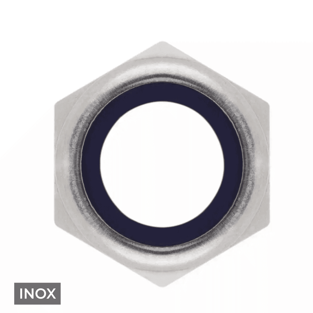 Porca Autofrenada Inox DIN985 - 500UNI