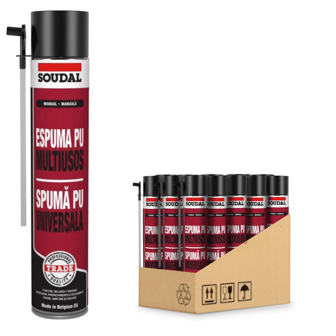 Espuma Poliuretano Soudal Multiusos Universal 750ML - 12UNI