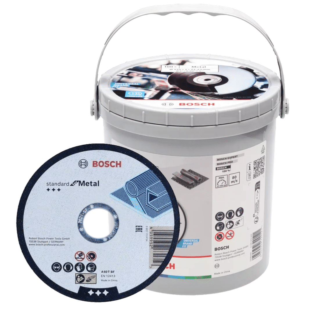 Caixa de Discos Corte Bosch Standard p/ Metal 125MMx1MM - 100UNI