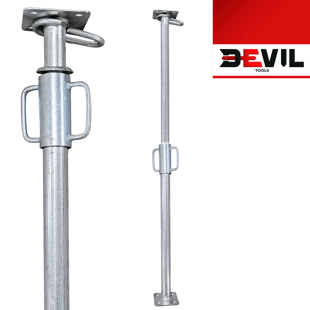 Prumo Metálico (IT) Galvanizado Reforçado Extensível Devil'Tools 2.00MT-3.60MT