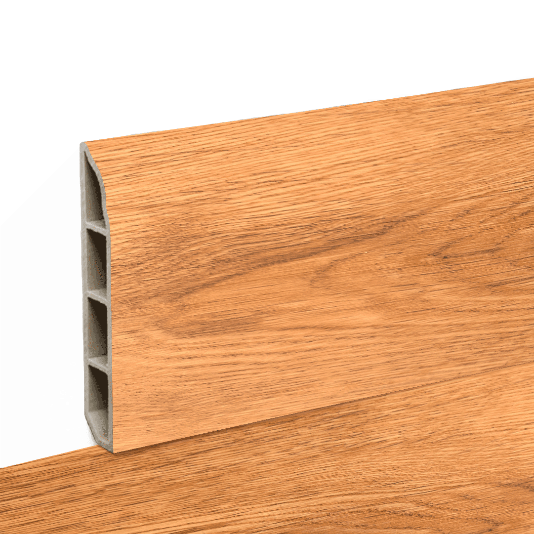  Rodapé p/ Pavimento Vinílico SPC 2400x12x80MM - Carvalho Antara