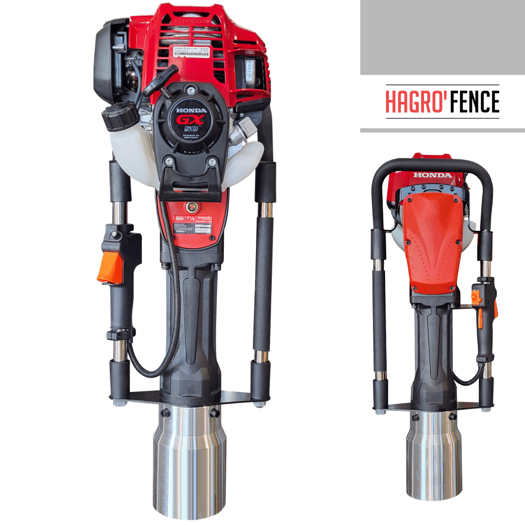 Bate Estacas Hagro'Fence DPD-120 c/ Motor Honda GX50 - 120MM