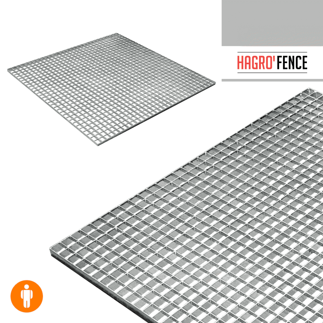 Grelha Embutida Malha 30x30MM Hagro'Fence Zincada - 1000x1000MM