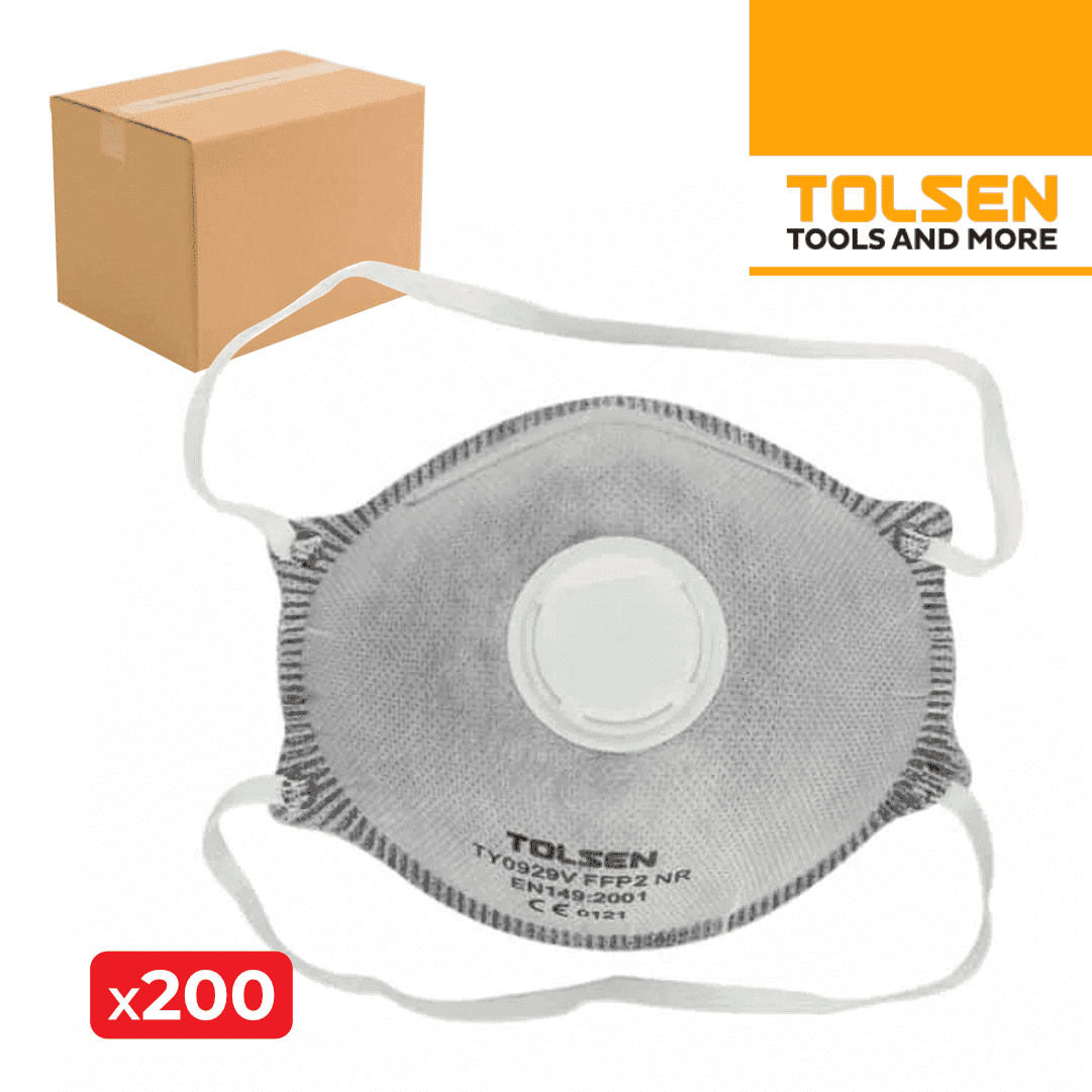 Máscara de Proteção Tolsen FFP2 c/ Válvula - 200UNI