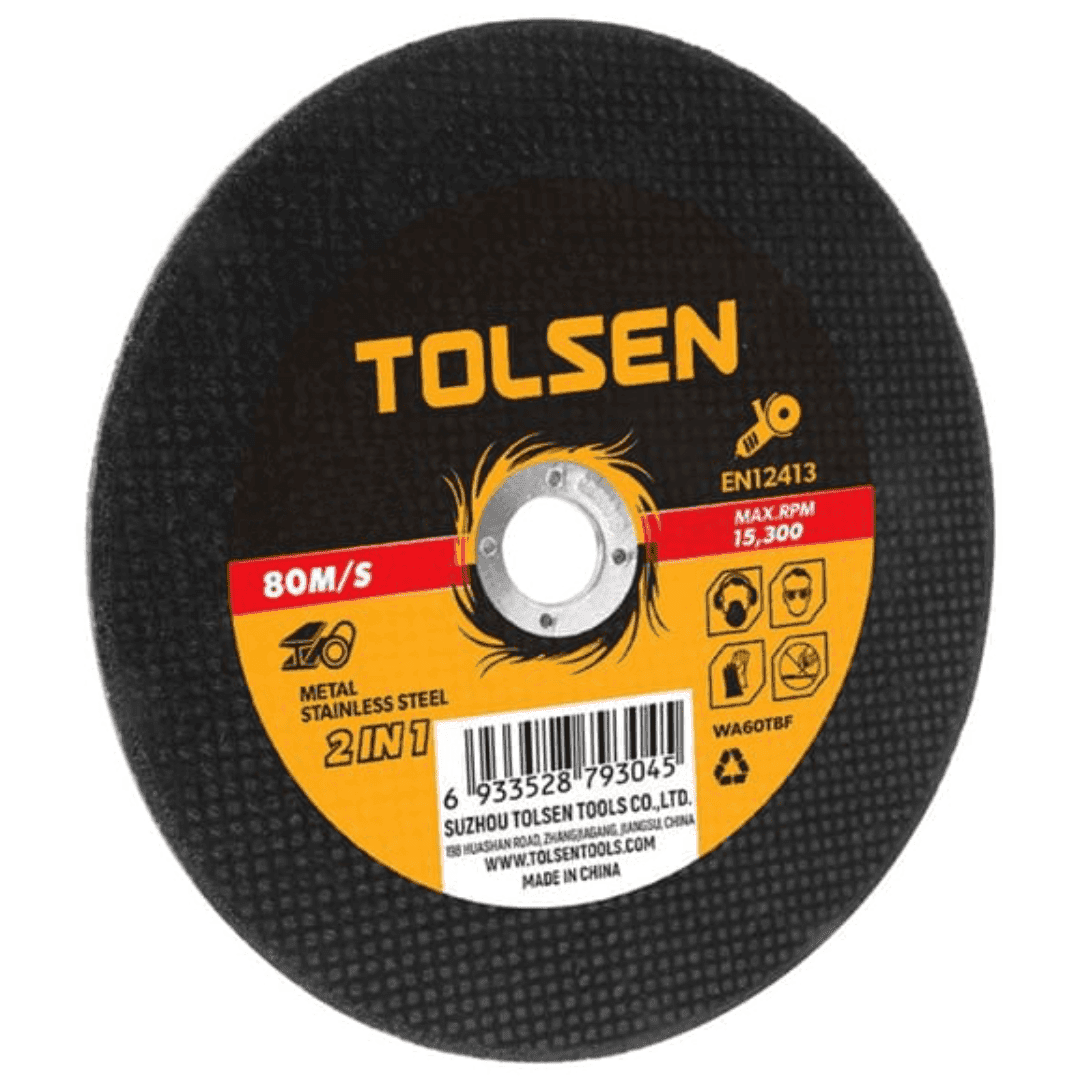 Disco Corte Tolsen p/ Inox e Metal 115MMx1,0MM