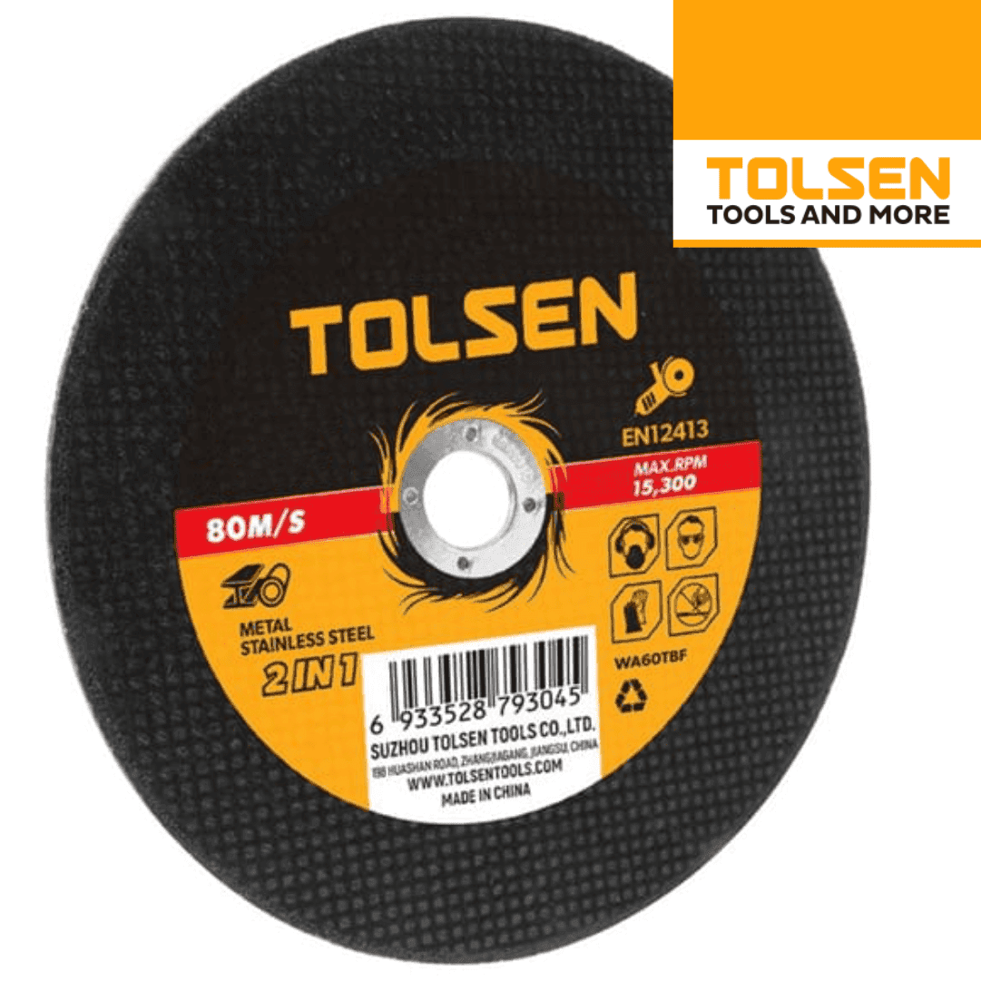 Disco Corte Tolsen p/ Inox e Metal 115MMx1,2MM