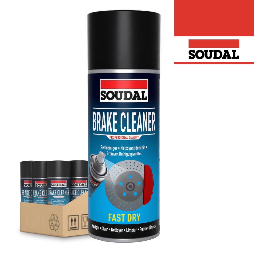 Spray Limpeza Travões Brake Cleaner Soudal 400ML - 12UNI