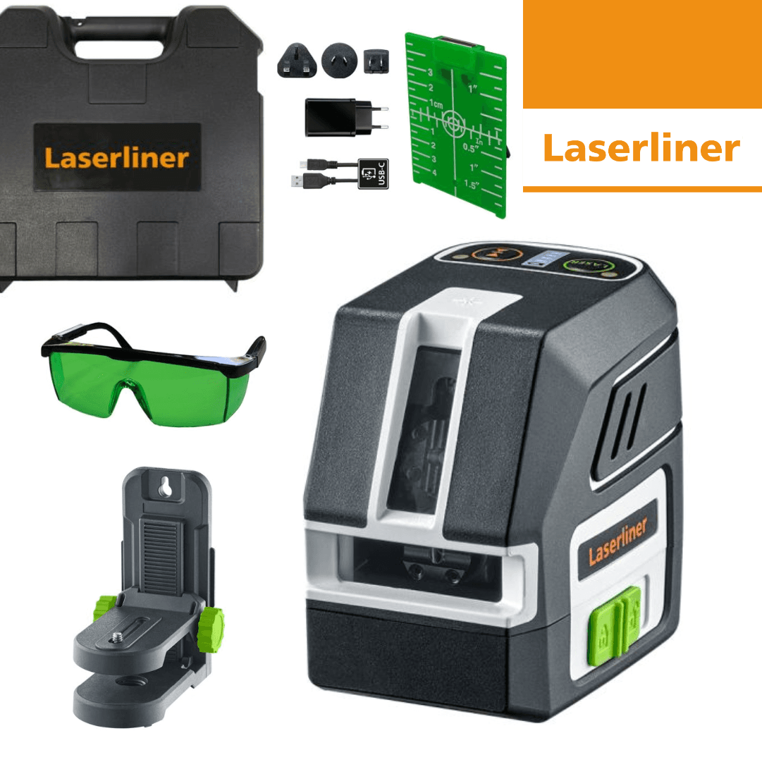 Nível Laser Laserliner PocketCross-Laser 2G Linha Verde 55M + Mala