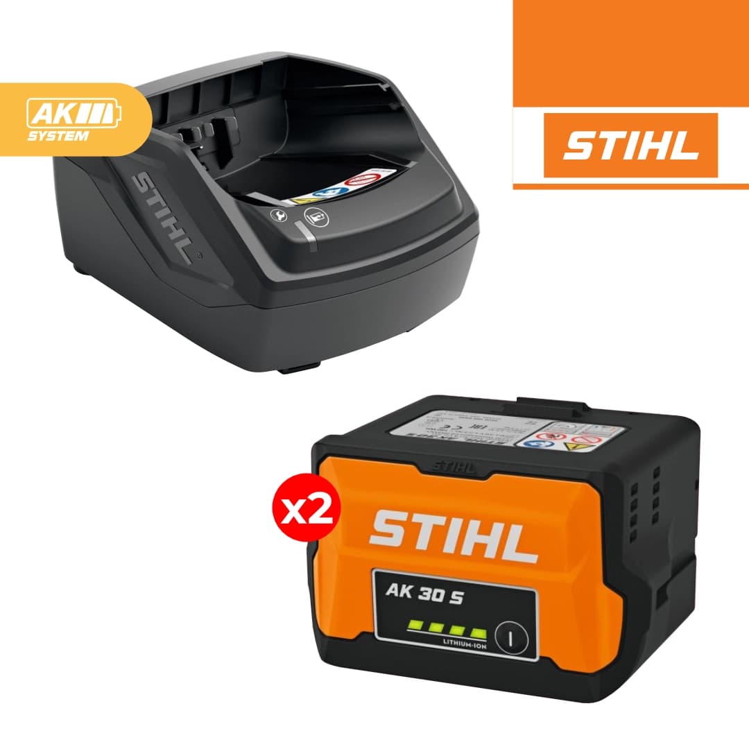 Kit Stihl 2 Baterias AK 30 S + Carregador AL 101