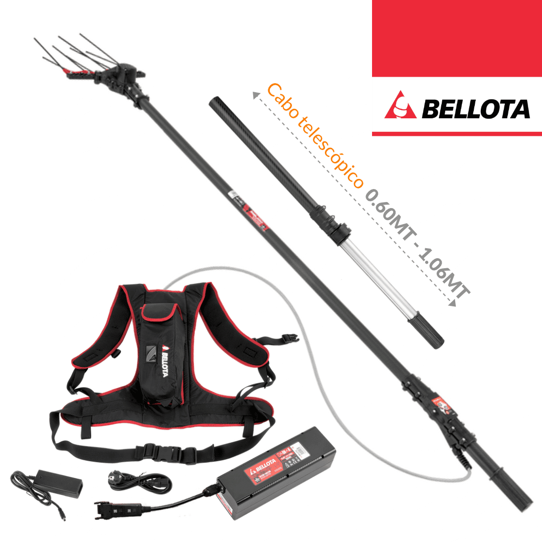 Varejador de Oliveiras a Bateria Bellota VA1PRO + Cabo + Bateria de Mochila 14.8V 40Ah 