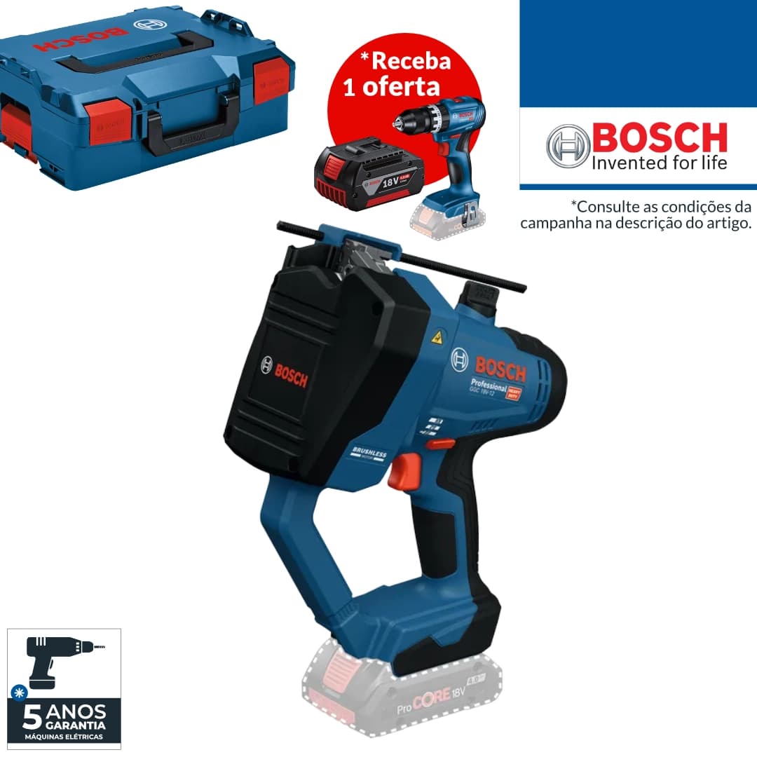 Cortador de Hastes Roscadas Bateria Bosch Profissional GGC 18V-12 (06019M8001)