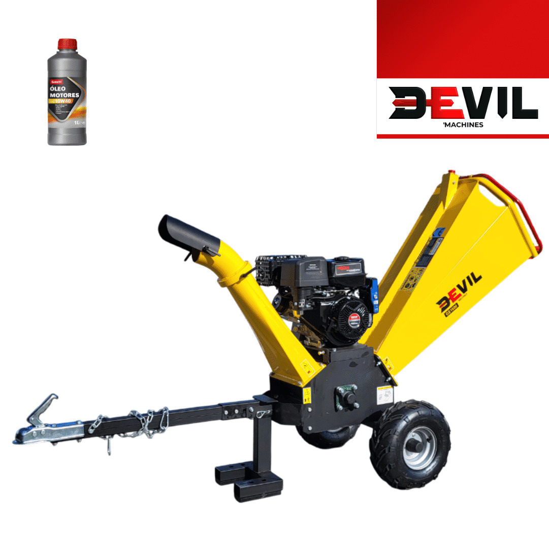 Biotriturador a Gasolina Devil'Machines GS1500 15HP + Óleo 10W40 p/ Motor 4T 1LT