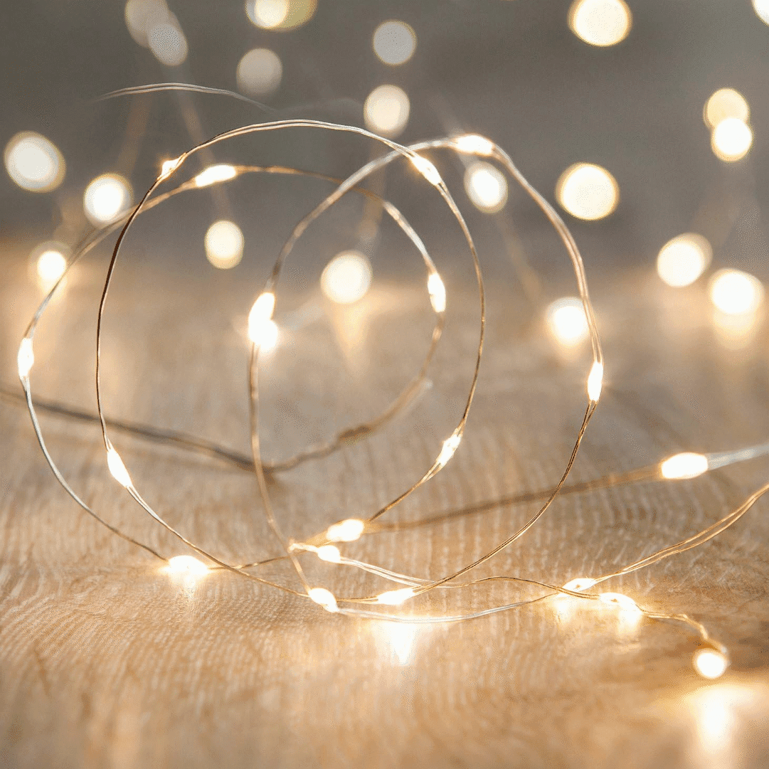 Fio de Fada 80 LEDs Branco Quente - 1,90MT