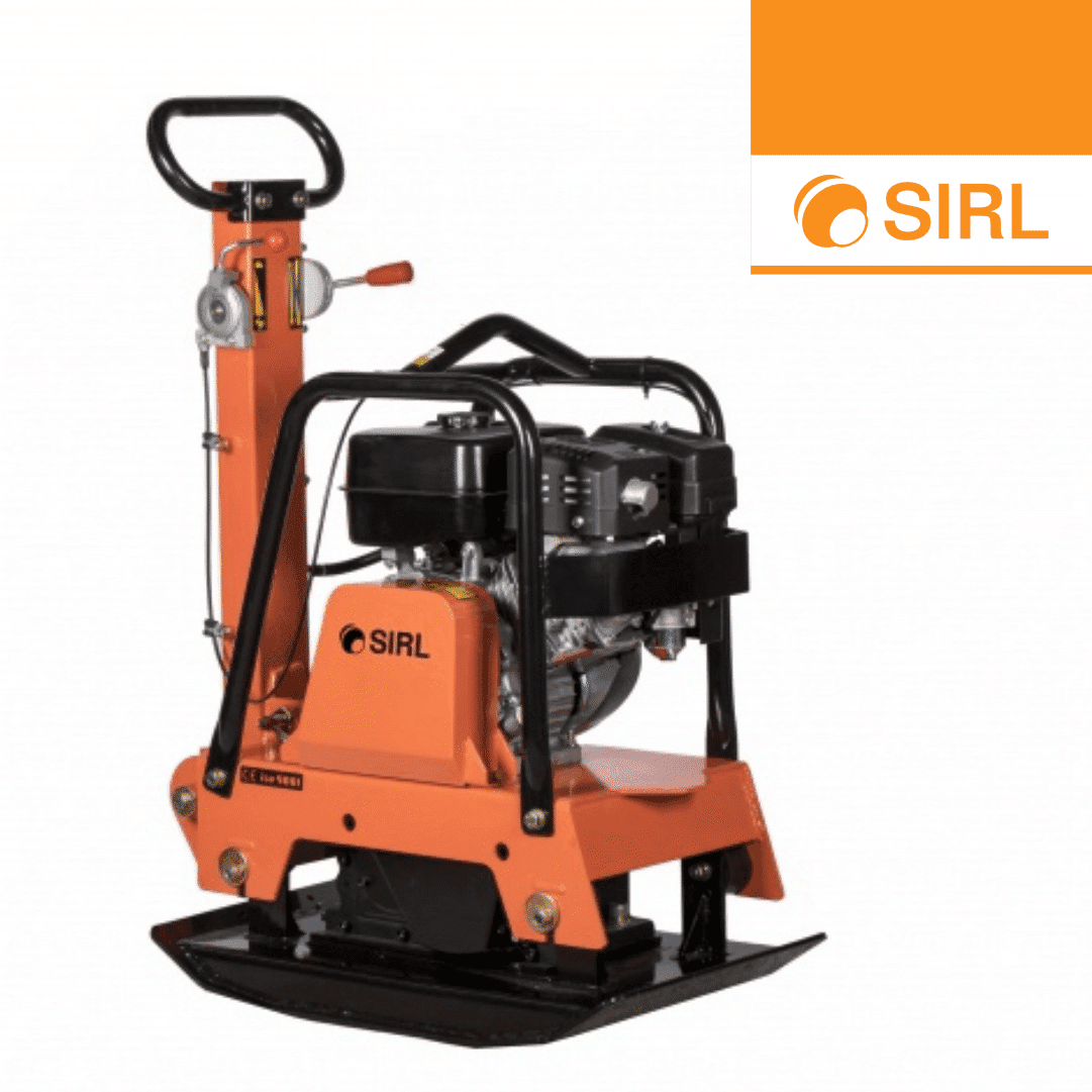 Placa Compactadora Reversível Gasolina Sirl SPR 160 c/ Motor Robin EX27 