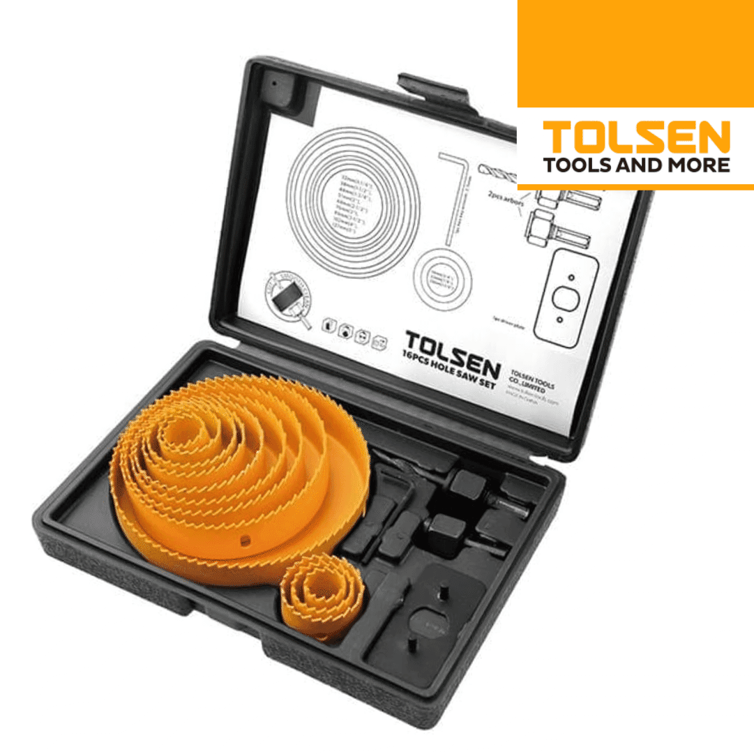 Kit Brocas Craneanas Tolsen p/ Madeira  - 16PCS
