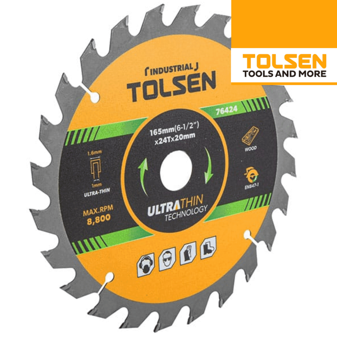 Disco Tolsen Madeira p/ Serra Circular 165MM 24D