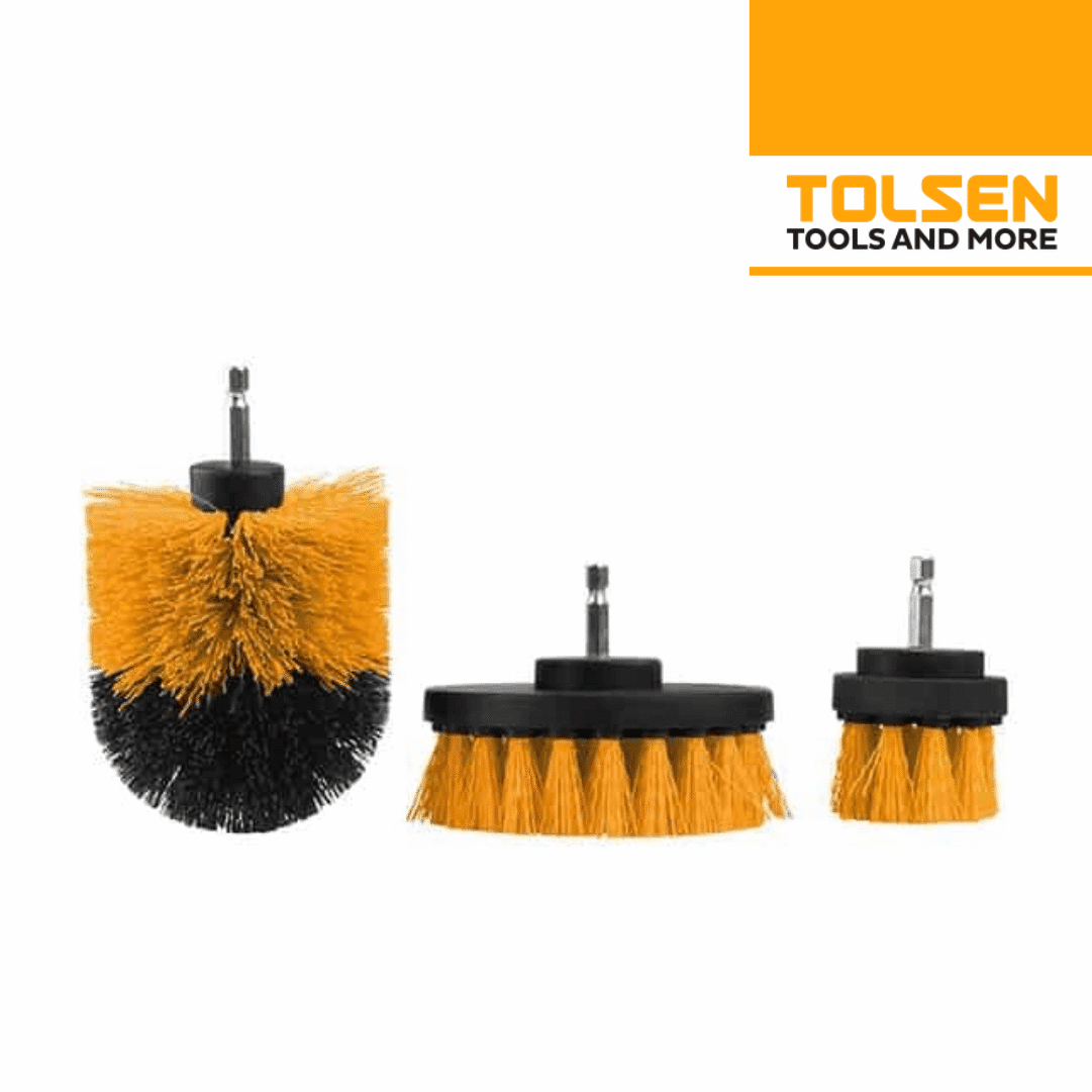 Kit Escovas Limpeza Tolsen p/ Berbequim - 3PCS