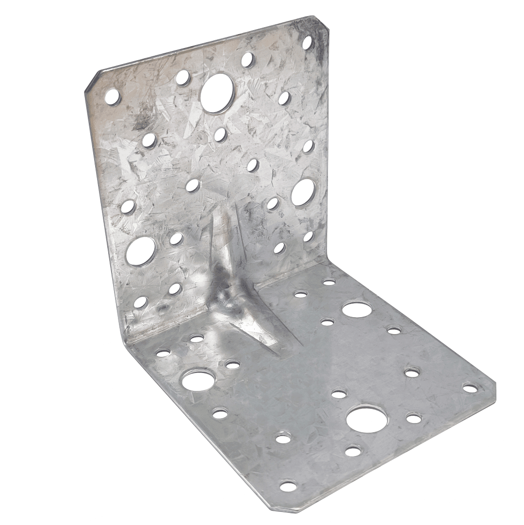 Esquadro Zincado Hagro'Fence p/ Madeira 100x100x90x2MM