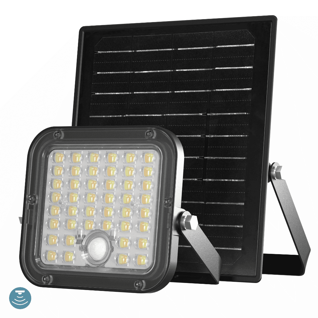 Projetor LED Solar 10W 4000K/ 6400K c/ Sensor