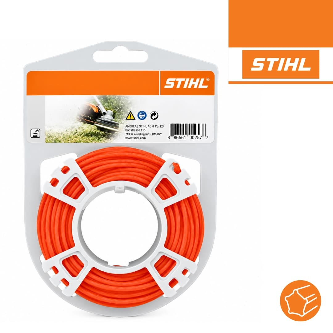 Fio Nylon Stihl p/ Roçadora - 2.4MM 50MT