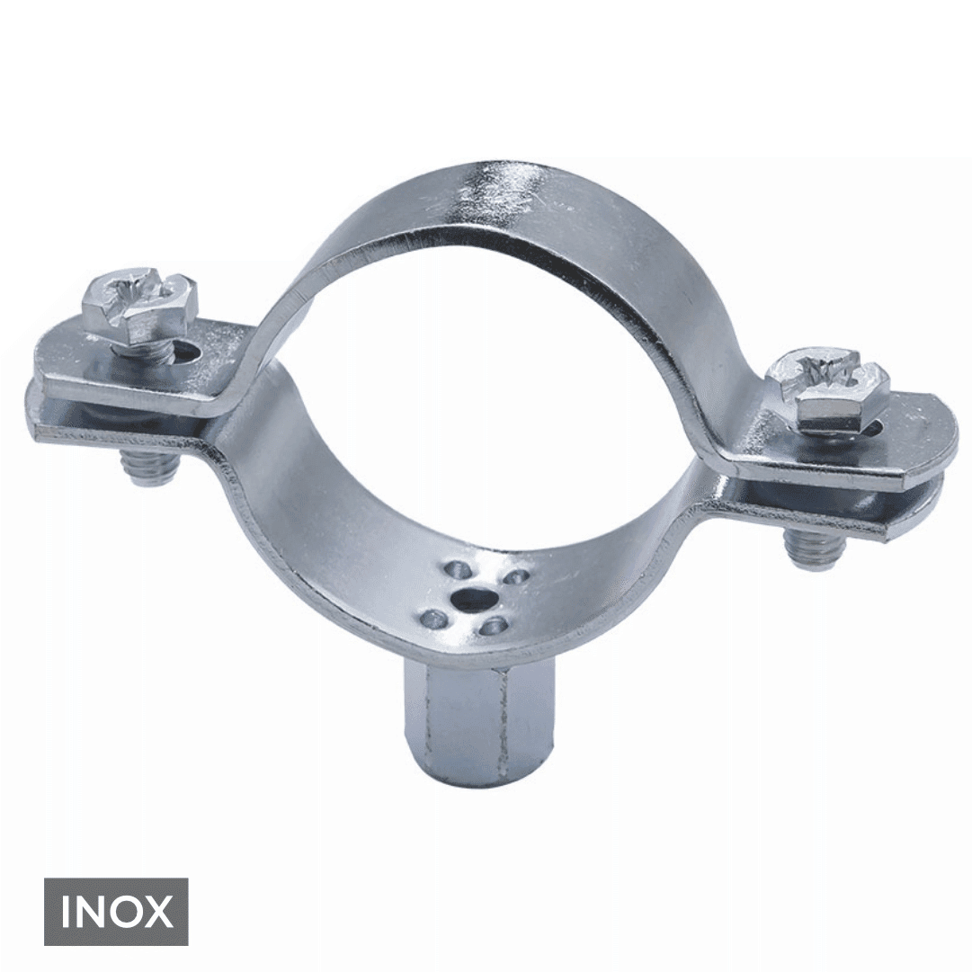 Abraçadeira Reforçada Inox c/ Porca M8/ 10