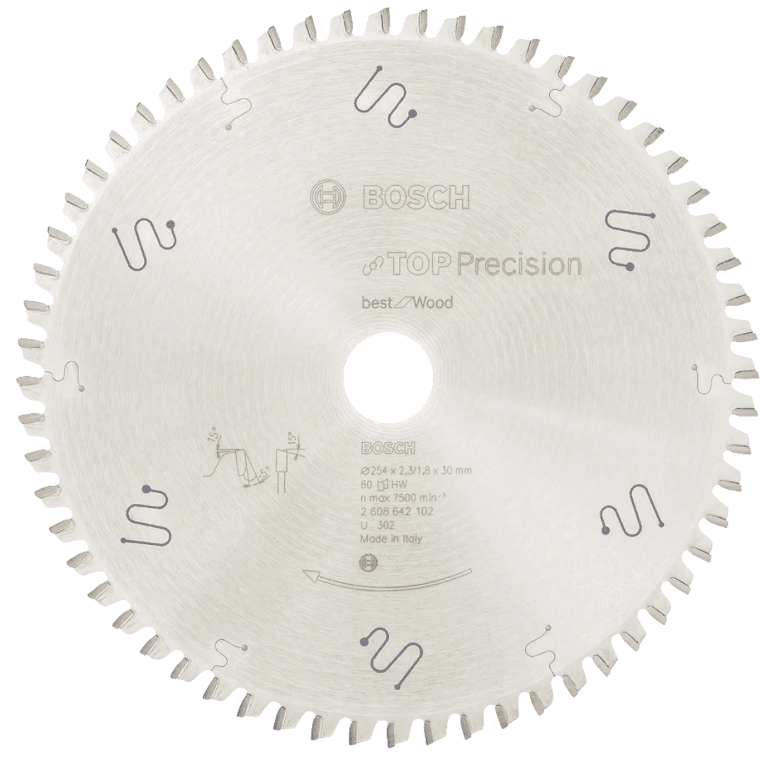 Disco Bosch Madeira p/ Serra Circular 254MMx30MM 60D (2608642102)