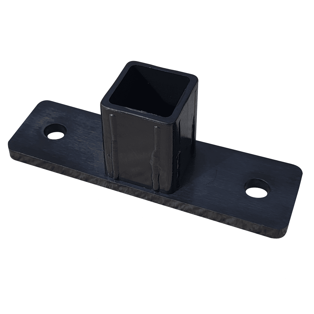 Fixador Plástico c/ Parafusos p/ Sistema de Chapa - Preto