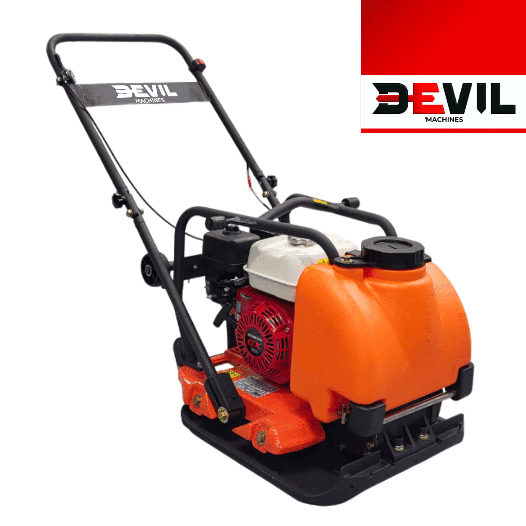 Placa Compactadora Devil'Machines DVMP-100 c/ Motor Honda GX160 4.8HP